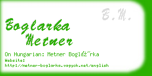 boglarka metner business card